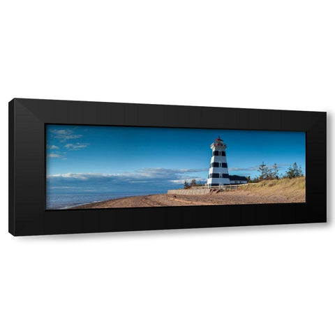 Canada-Prince Edward Island-West Point-West Point Lighthouse Black Modern Wood Framed Art Print by Bibikow, Walter