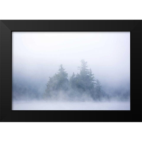 Canada, Quebec, Sunset on Lake Long Pond Black Modern Wood Framed Art Print by Delisle, Gilles