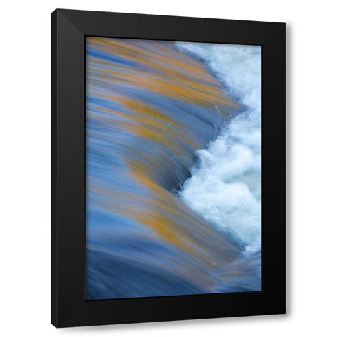 Canada, Quebec Autumn along Riviere du Nord Black Modern Wood Framed Art Print with Double Matting by Delisle, Gilles