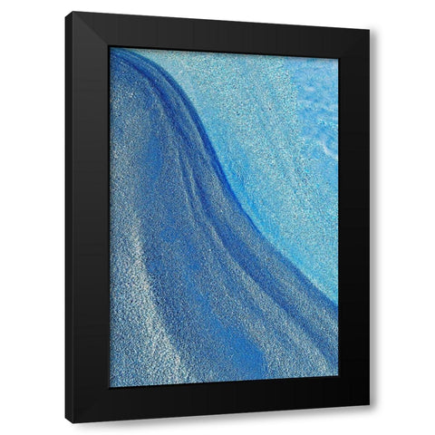Canada-Quebec Abstract of lake shore Black Modern Wood Framed Art Print by Jaynes Gallery