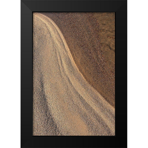 Canada-Quebec Abstract of lake shore Black Modern Wood Framed Art Print by Jaynes Gallery