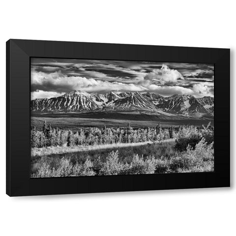 Canada-Yukon-Haines Junction St Elias Mountains landscape Black Modern Wood Framed Art Print by Jaynes Gallery