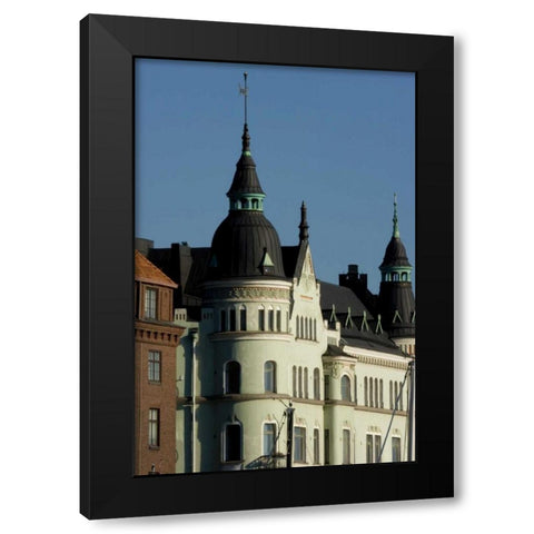 Finland, Helsinki View of building with spires Black Modern Wood Framed Art Print by Ross, Nancy ,  Steve