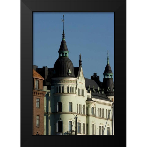 Finland, Helsinki View of building with spires Black Modern Wood Framed Art Print by Ross, Nancy ,  Steve