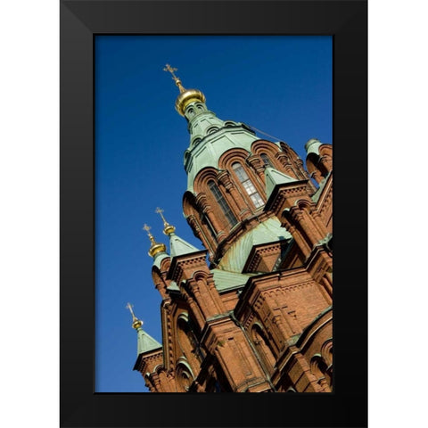 Finland, Helsinki Uspenski Cathedral Black Modern Wood Framed Art Print by Ross, Nancy ,  Steve