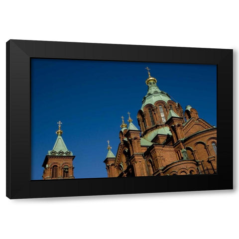 Finland, Helsinki Uspenski Cathedral Black Modern Wood Framed Art Print by Ross, Nancy ,  Steve