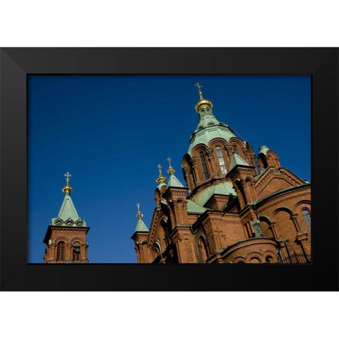 Finland, Helsinki Uspenski Cathedral Black Modern Wood Framed Art Print by Ross, Nancy ,  Steve
