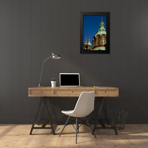 Finland, Helsinki Uspenski Cathedral Black Modern Wood Framed Art Print by Ross, Nancy ,  Steve
