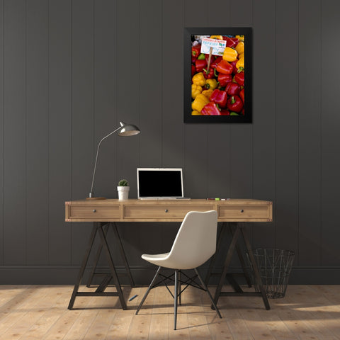 Finland, Helsinki Produce at an outdoor market Black Modern Wood Framed Art Print by Ross, Nancy ,  Steve