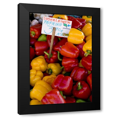Finland, Helsinki Produce at an outdoor market Black Modern Wood Framed Art Print with Double Matting by Ross, Nancy ,  Steve