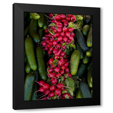 Finland, Helsinki Produce at an outdoor market Black Modern Wood Framed Art Print by Ross, Nancy ,  Steve