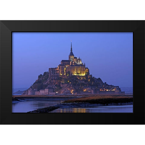 Mont St Michel-Normandy-France Black Modern Wood Framed Art Print by Bartel, Alex