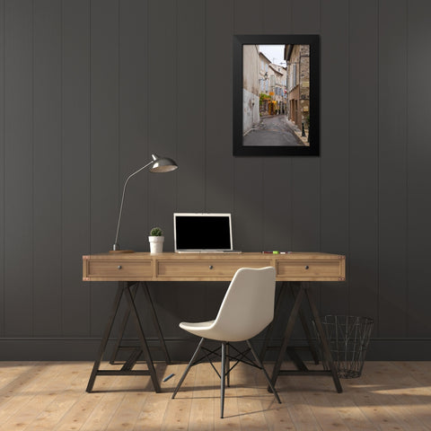 France, Provence Art gallery and shops Black Modern Wood Framed Art Print by Lord, Fred