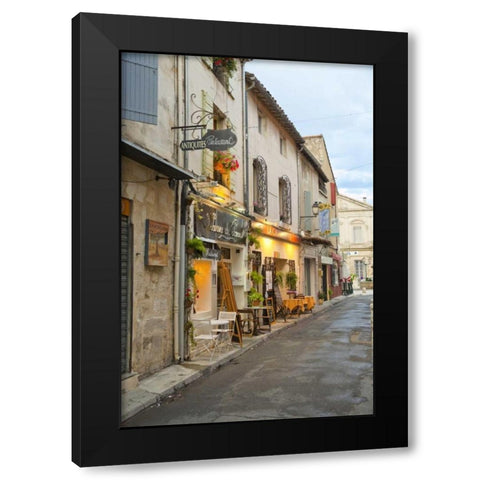 France, Provence Shops and restaurants Black Modern Wood Framed Art Print with Double Matting by Lord, Fred