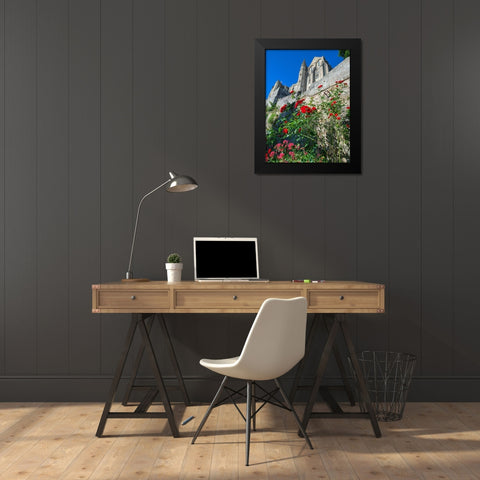 Mont Saint-Michel in Normandy France Black Modern Wood Framed Art Print by Steve Mohlenkamp