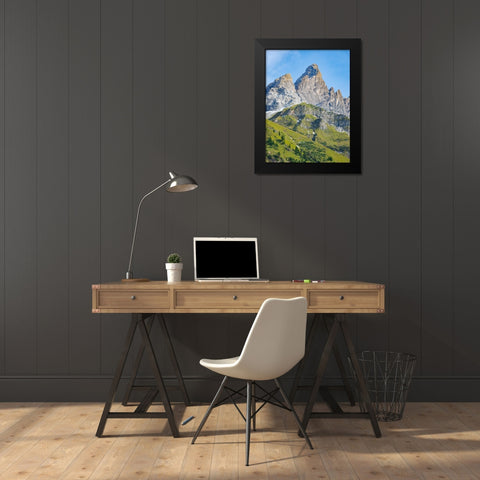 Mount Trettachspitze in the Allgau Alps-Germany-Bavaria Black Modern Wood Framed Art Print by Zwick, Martin