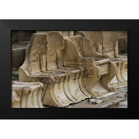 Greece, Athens, Acropolis Theater of Dionysos Black Modern Wood Framed Art Print by Young, Bill