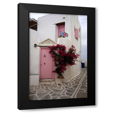 Greece, Paros, Marpissa A restored house Black Modern Wood Framed Art Print with Double Matting by Noble Gardner, Nancy