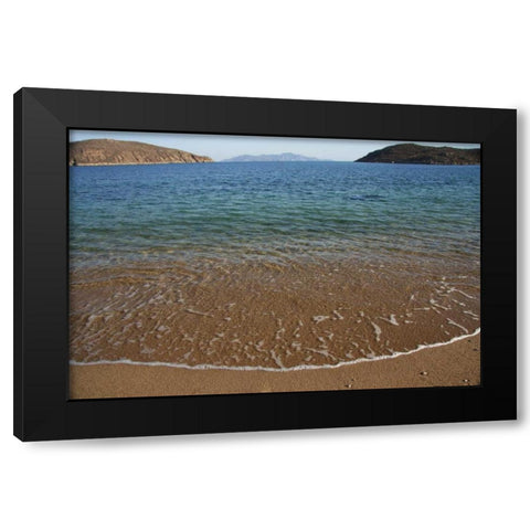 Greece, Serifos View to the island of Sifnos Black Modern Wood Framed Art Print with Double Matting by Noble Gardner, Nancy