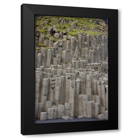 Iceland Columnar basalt formations Black Modern Wood Framed Art Print with Double Matting by Grall, Don