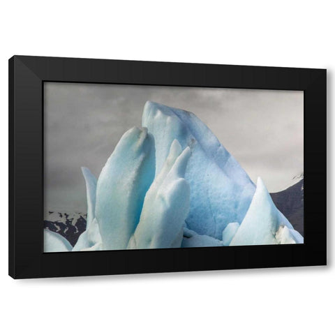 Iceland, Jokusarlon Unusual iceberg formations Black Modern Wood Framed Art Print by Illg, Cathy and Gordon