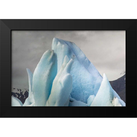 Iceland, Jokusarlon Unusual iceberg formations Black Modern Wood Framed Art Print by Illg, Cathy and Gordon