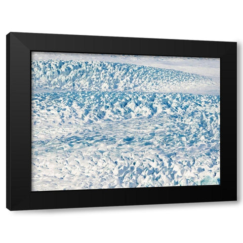 Glacier Fjallsjoekull in Vatnajokull National Park during winter Iceland Black Modern Wood Framed Art Print with Double Matting by Zwick, Martin