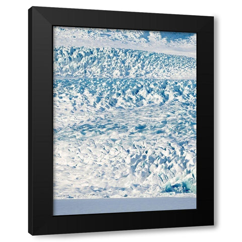 Glacier Fjallsjoekull in Vatnajokull National Park during winter Iceland Black Modern Wood Framed Art Print with Double Matting by Zwick, Martin