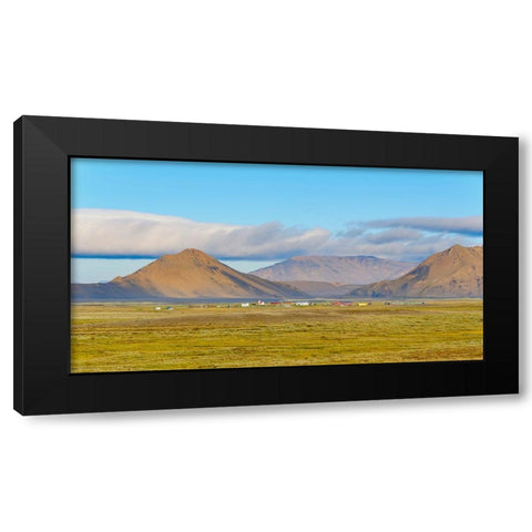 Modrudalur- the highest inhabited farm in Iceland. Black Modern Wood Framed Art Print by Zwick, Martin