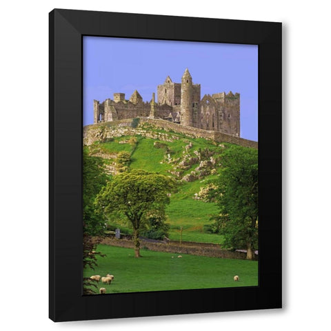 Ireland, Co Tipperary Rock of Cashel fortress Black Modern Wood Framed Art Print by Flaherty, Dennis