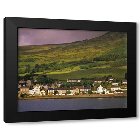 Ireland, Co Louth The town of Carlingford Black Modern Wood Framed Art Print with Double Matting by Flaherty, Dennis