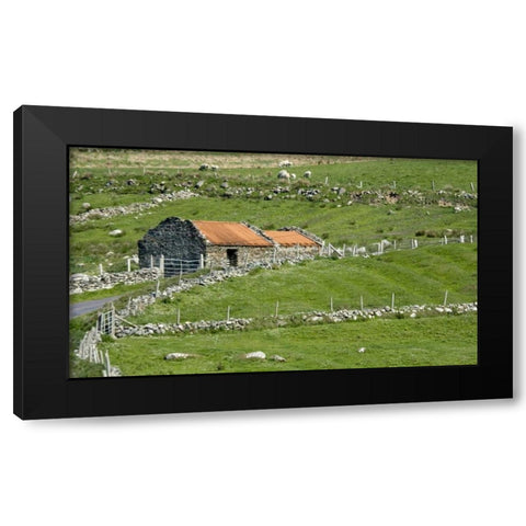 Ireland, Barnabaun Point Irish countryside Black Modern Wood Framed Art Print with Double Matting by Kaveney, Wendy