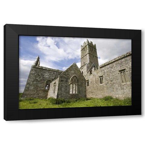 Ireland, Galway Monastery Ross Errilly Friary Black Modern Wood Framed Art Print by Kaveney, Wendy