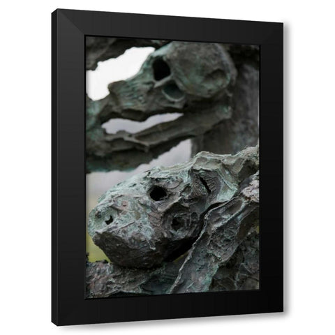 Ireland, Murrisk Sculptured metal skeletons Black Modern Wood Framed Art Print with Double Matting by Kaveney, Wendy