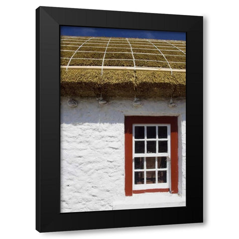 Ireland Replica of a thatched-roof cottage Black Modern Wood Framed Art Print with Double Matting by Kaveney, Wendy