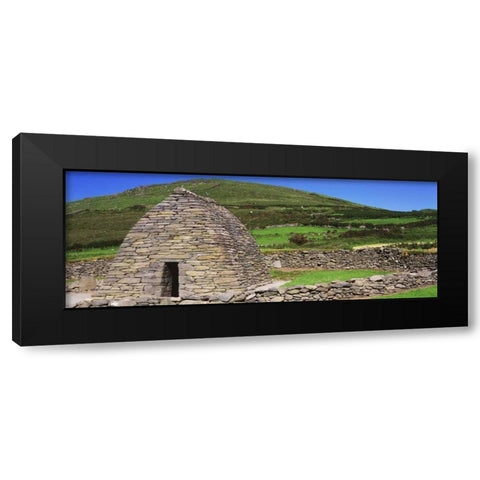 Ireland, Co Kerry Gallarus Oratory church Black Modern Wood Framed Art Print with Double Matting by Flaherty, Dennis