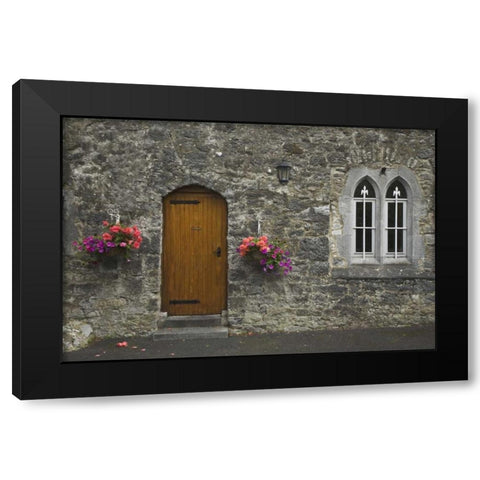 Ireland, Adare Entrance to Trinitarian Monastery Black Modern Wood Framed Art Print with Double Matting by Flaherty, Dennis