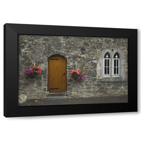 Ireland, Adare Entrance to Trinitarian Monastery Black Modern Wood Framed Art Print by Flaherty, Dennis