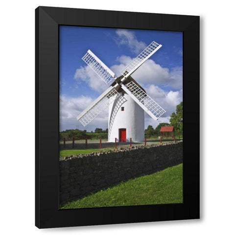 Ireland, Elphin The Elphin windmill Black Modern Wood Framed Art Print with Double Matting by Flaherty, Dennis