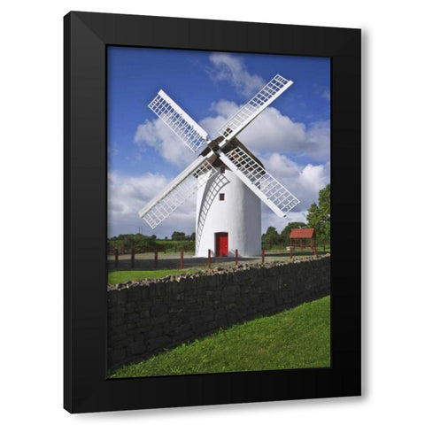 Ireland, Elphin The Elphin windmill Black Modern Wood Framed Art Print by Flaherty, Dennis