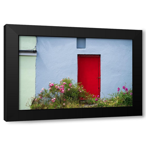 Europe-Ireland-Eyeries-Exterior of weathered house Black Modern Wood Framed Art Print with Double Matting by Jaynes Gallery