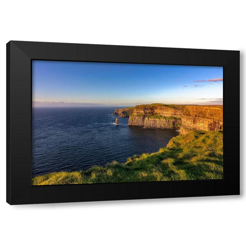 Cliffs of Moher in County Clare-Ireland Black Modern Wood Framed Art Print by Haney, Chuck