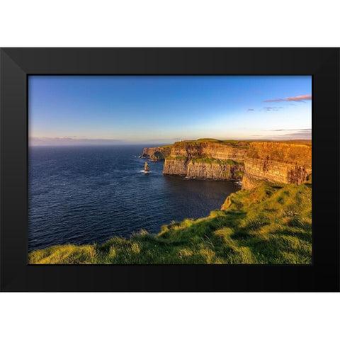 Cliffs of Moher in County Clare-Ireland Black Modern Wood Framed Art Print by Haney, Chuck
