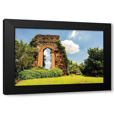 Italy-Rome Parc of the Aqueducts (Parco degli Acquedotti)-Acqua Claudio Black Modern Wood Framed Art Print with Double Matting by Jones, Alison
