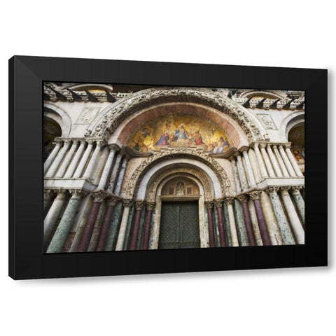Italy, Venice Basilica San Marco-Venice mosaic Black Modern Wood Framed Art Print by Flaherty, Dennis