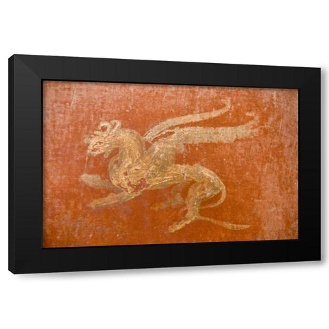 Italy, Pompeii Gryphon in Fullery of Stephanus Black Modern Wood Framed Art Print with Double Matting by Kaveney, Wendy