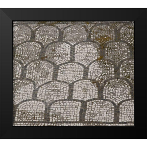 Italy, Campania, Pompeii Mosaic floor patterns Black Modern Wood Framed Art Print by Kaveney, Wendy