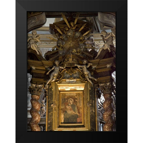 Italy, Parma Church of Mary of the Fence Black Modern Wood Framed Art Print by Kaveney, Wendy