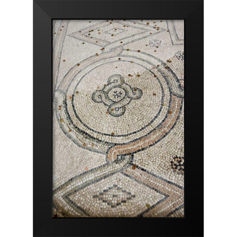 Italy, Ravenna Church of St Apollinare mosaic Black Modern Wood Framed Art Print by Kaveney, Wendy