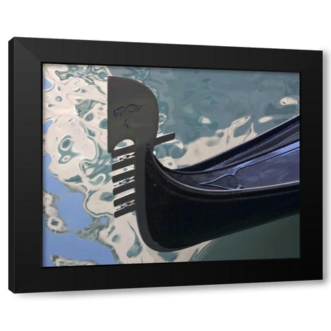 Italy, Venice Ornate prow of gondola Black Modern Wood Framed Art Print by Young, Bill